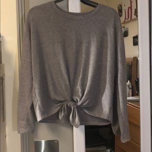 front tie~ long sleeve